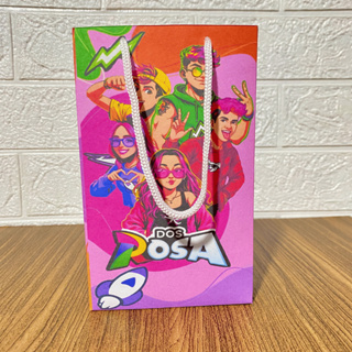 KIT PEGUE E MONTE SACOLINHAS  para Festas Mimos Aniversários Lembrancinhas DOS ROSA em Oferta na Shopee