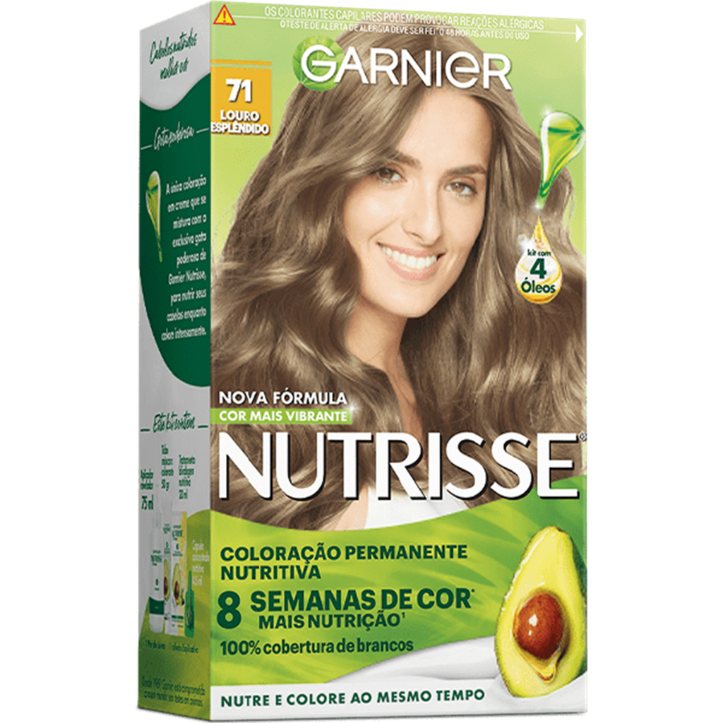 Tinta De Cabelo Nutrisse Creme 71 Louro Esplêndido em Oferta na Shopee