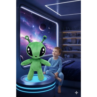 Boneco Et Extraterrestre Alienígena Anteninha Premium Pelúcia Verde 25 Cm em Oferta na Shopee