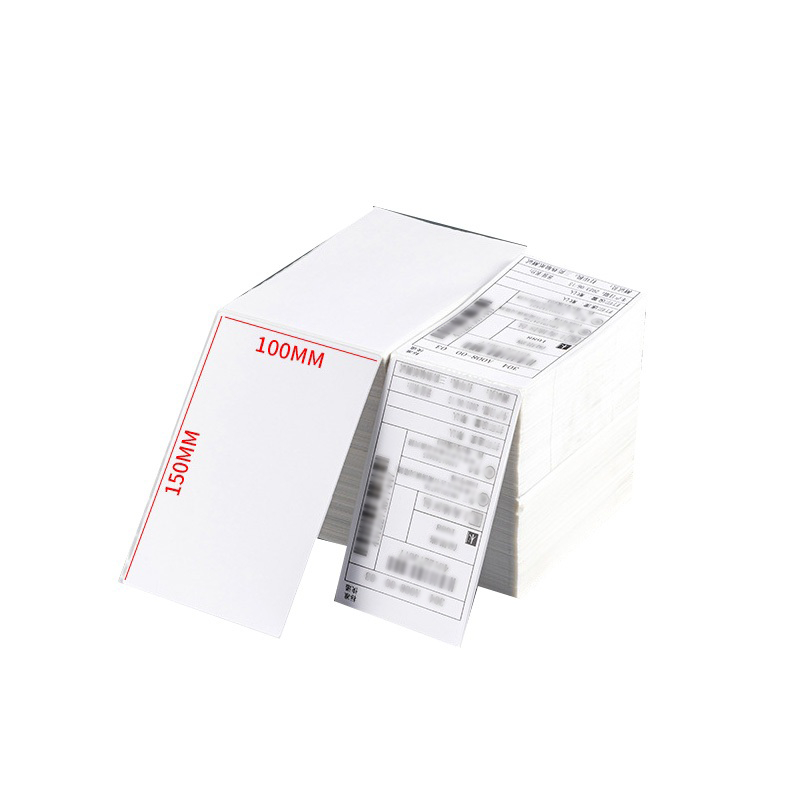 Kit 500 etiqueta térmica 10x15 C/ serrilha - resma, impressão continua, não usa ribbon