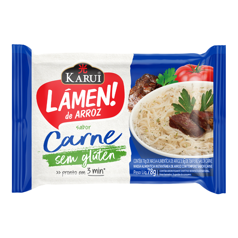 Lámen de Arroz Carne 78g - Karui