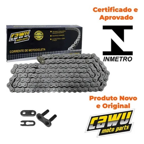 CORRENTE TRANSMISSAO 428H X 118L - TITAN/YBR/FACTOR/FAN