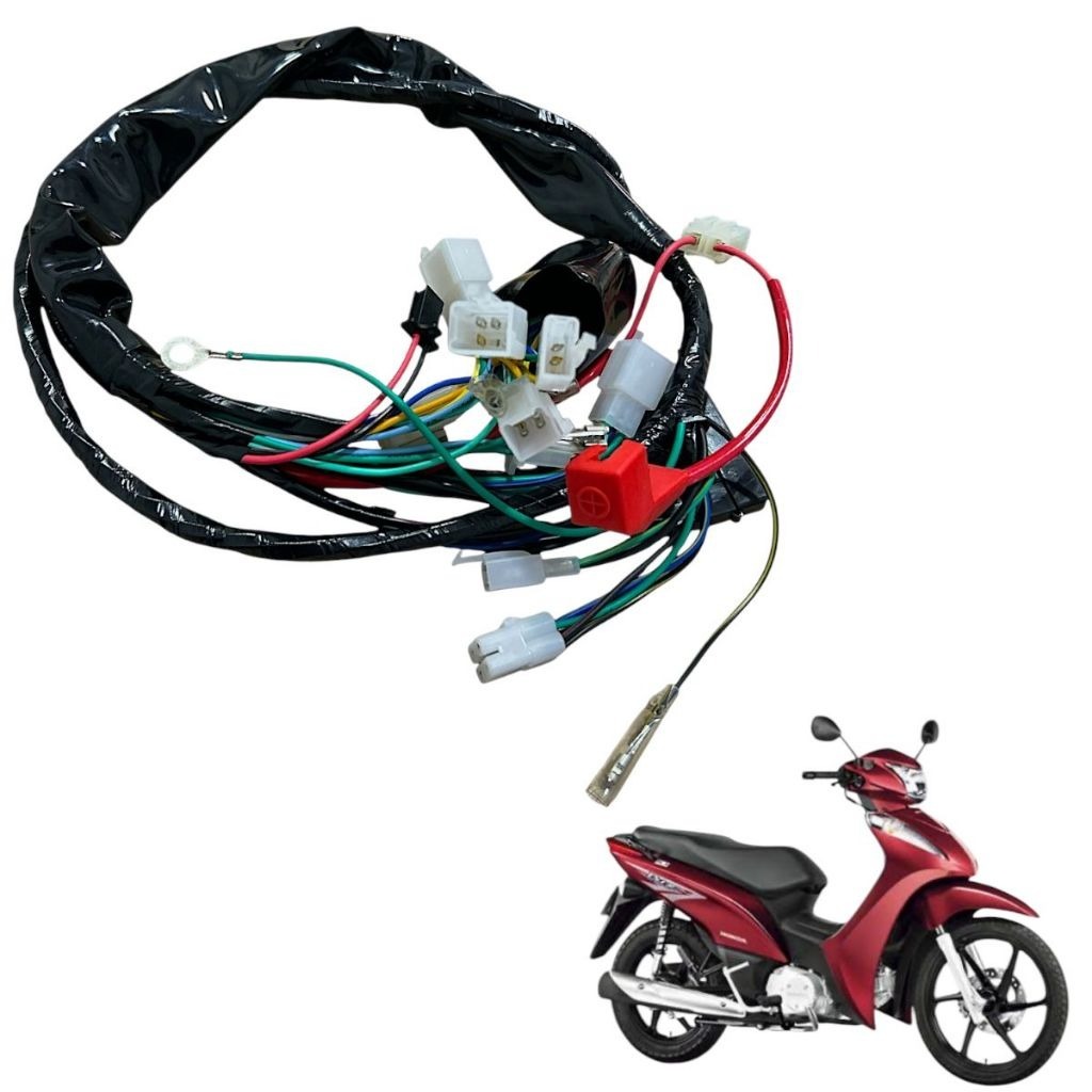 Fiação Principal Chicote Completo Honda Biz 125 Ks 2006 Até 2008