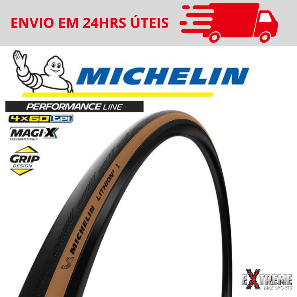 Pneu Michelin Lithion 4 Performace 700 X 25 Classic Kevlar