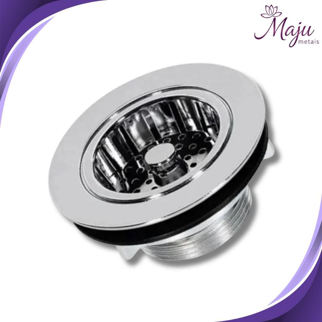 Válvula Americana Escoamento P/ Pia Cozinha 3.1/2 Aço Inox em Oferta na Shopee