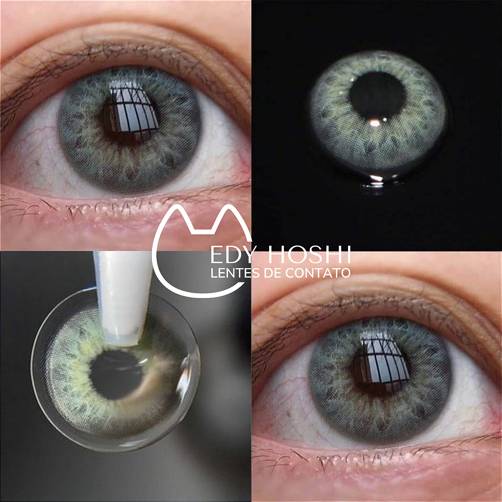 Lentes de Contato Edy Hoshi DNA Green Gray - ANUAL - 1 PAR