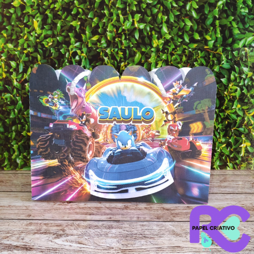 SACOLINHA SONIC PERSONALIZADA | SACOLINHA NUVEM | LEMBRANCINHA | SACOLA PERSONALIZADA | ANIVERSÁRIO BOSQUE DA SONIC |