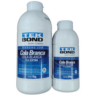 Cola Branca PVA Extra Tek Bond - 500gr e 1Kg em Oferta na Shopee