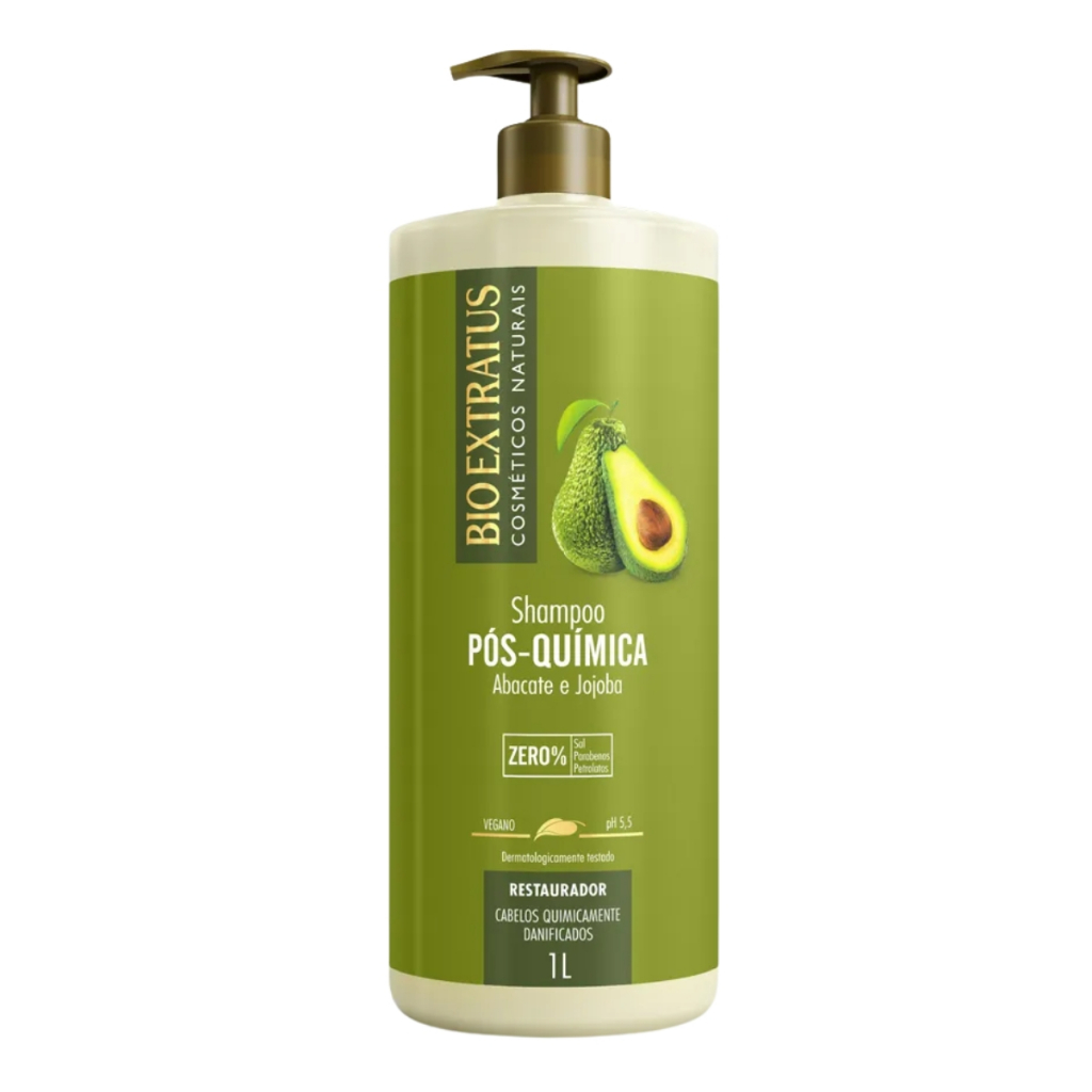 Shampoo Pós Química Bio Extratus Abacate Restaurador 1 Litro em Oferta na Shopee
