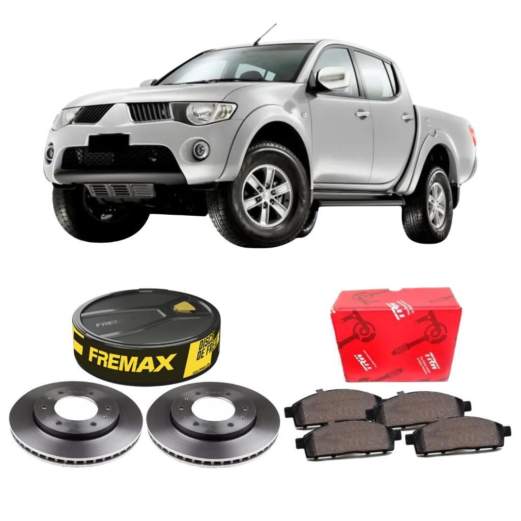 Disco de Freio Fremax + Pastilha Trw Diant L200 Triton 2008 A 2020
