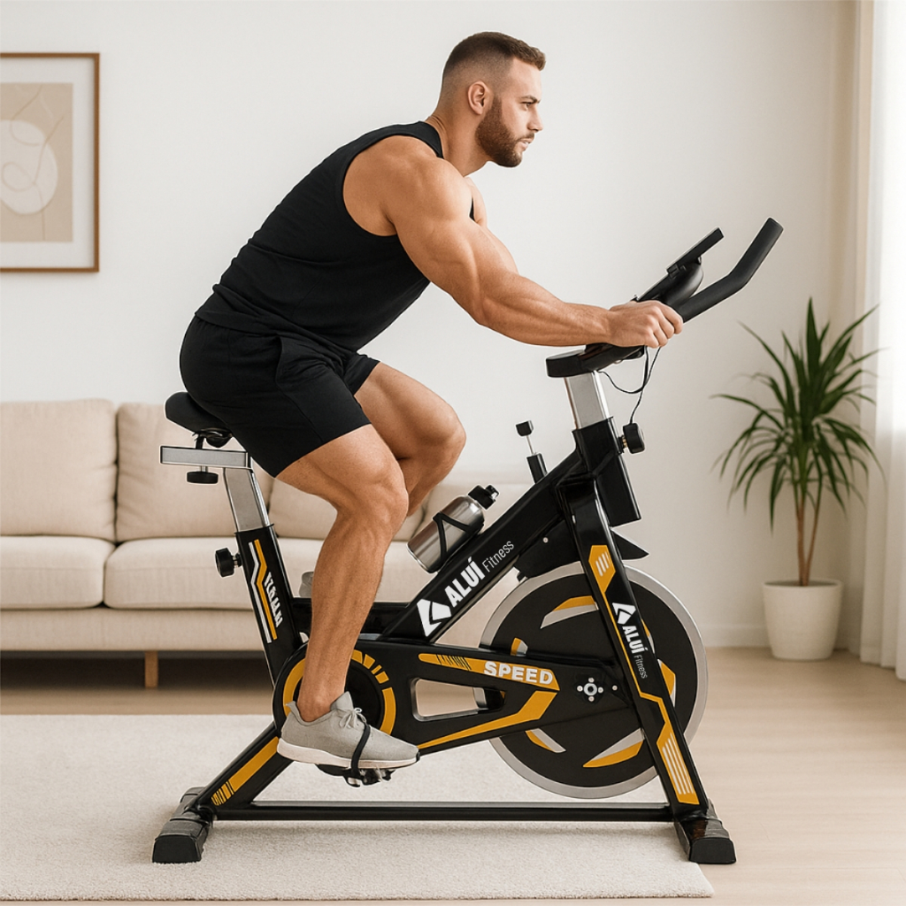 Bicicleta Bike Ergométrica Spinning Bal13 Com Roda De Inércia De 13kg Fitness Treino Em Casa Exercício Aluí