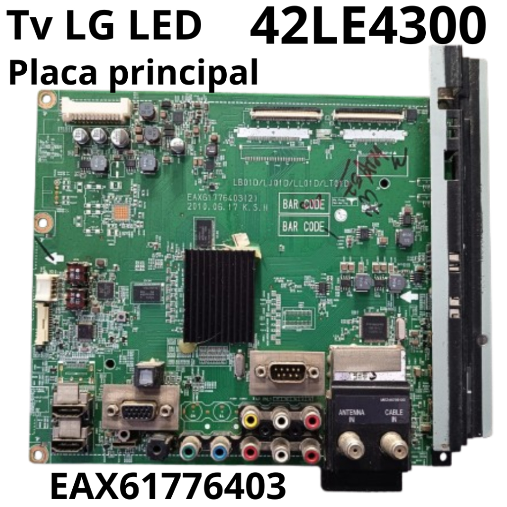 2831 Placa Principal para tv LG LED Mod: 42LE4300