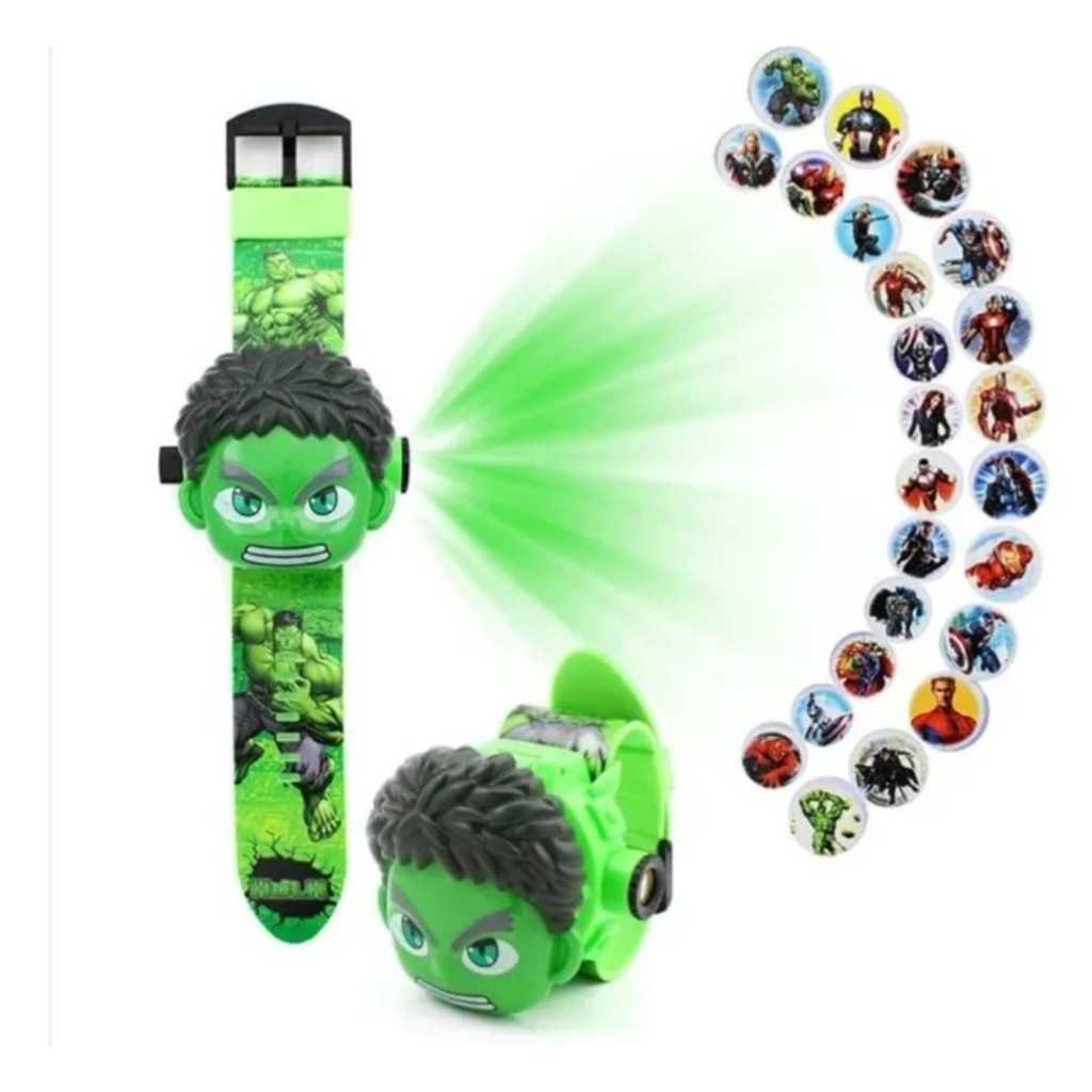 Relógio Projetor Hulk Mostra Imagens 3D em Oferta na Shopee