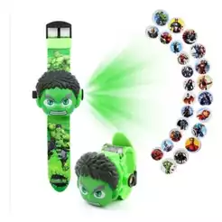 Relógio Projetor Infantil Hulk Diversão para as Crianças