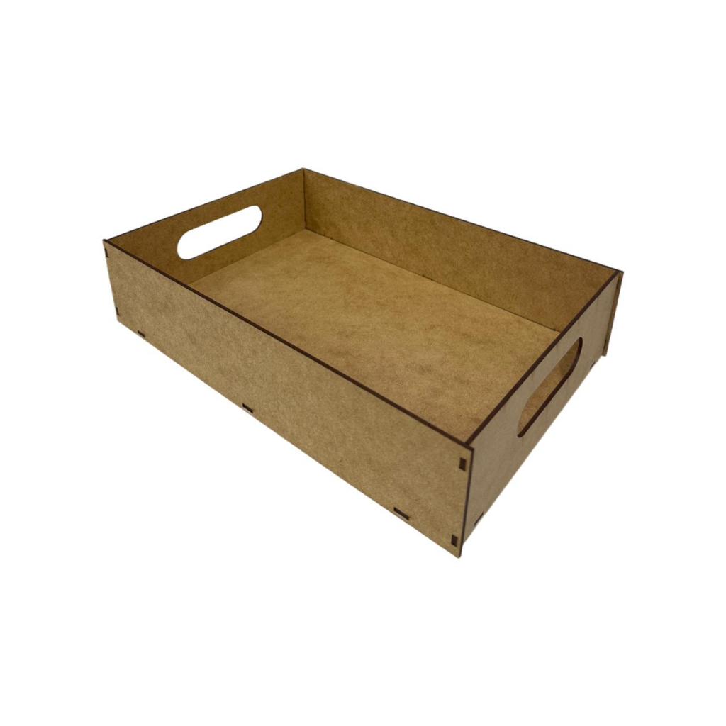 kit 10 Bandeja Lisa MDF Cru 30x20x7cm Artesanato Decoração Organização em Oferta na Shopee