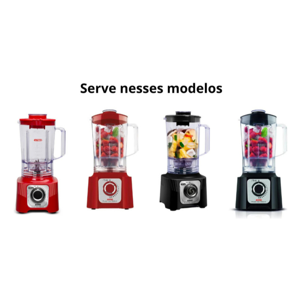 Motor, Copo, Lamina e Fundo Carcaça, Botão e  Interruptor Liquidificador Arno 127V - LN54 LN55 LN56 LN58 LN59 LN65
