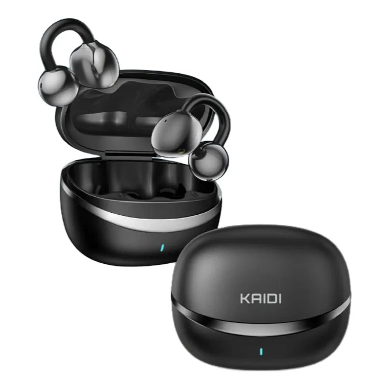 Fone De Ouvido Earcuff Bluetooth Condução Óssea Kaidi (Preto/branco) kaidi 741 (fone tipo brinco)