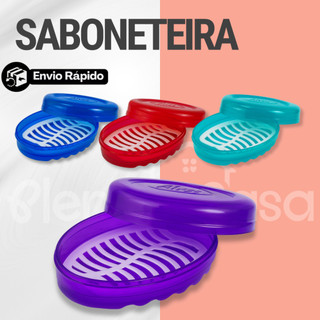 Saboneteira com Tela Adulto  - Infantil - Ideal Para Viagem - Multiuso