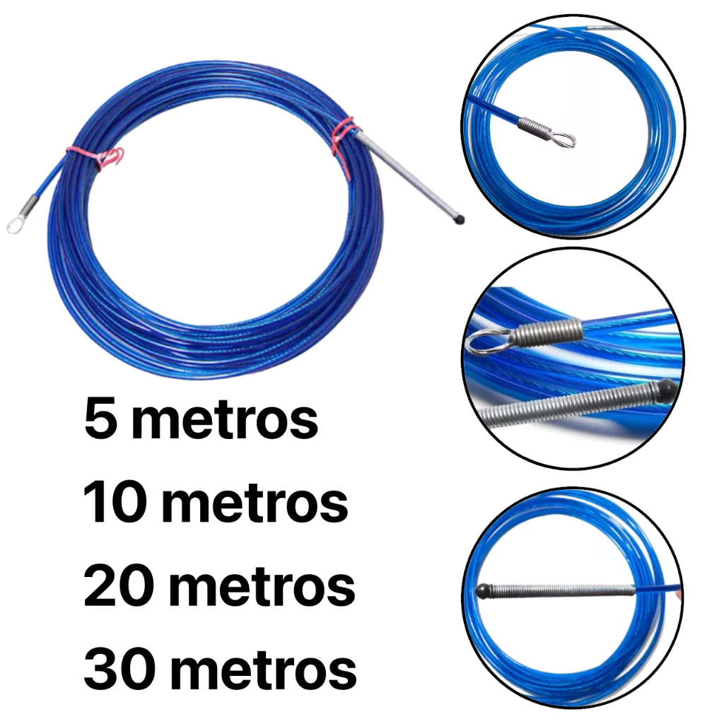 Guia Passa Fio  10m 15m 20m  c/ Alma de Aço