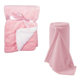 KIT DUPLO DE MANTAS DE BERÇO (SHERPA DUPLA FACE + SOFT) | OFERTA ESPECIAL 🚨👶 em Oferta na Shopee