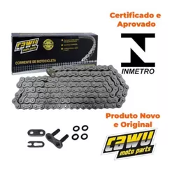 CORRENTE TRANSMISSAO 428-UO X 132L - BROS 125-150/FAZER 250/TWISTER/CRF 230/XTZ 125 - COM RETENTOR