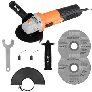 Esmerilhadeira e Lixadeira Profissional 920w + Kit de Discos P/ Metal e Acessórios - DEFFER