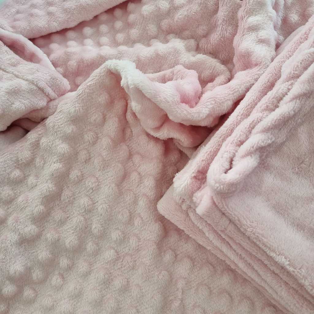 Kit 2 Cobertor Pipoquinha com Lisa de Bebe Menina Menino Unissex Manta Microfibra Saída Maternidade em Oferta na Shopee