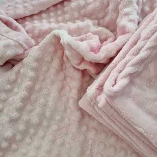 Kit 2 Cobertor Pipoquinha com Lisa de Bebe Menina Menino Unissex Manta Microfibra Saída Maternidade em Oferta na Shopee