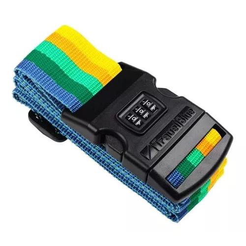 FITA / CINTA DE SEGURANCA PARA MALA  - MULTICOLORIDO Com 3 Códigos De Segurança