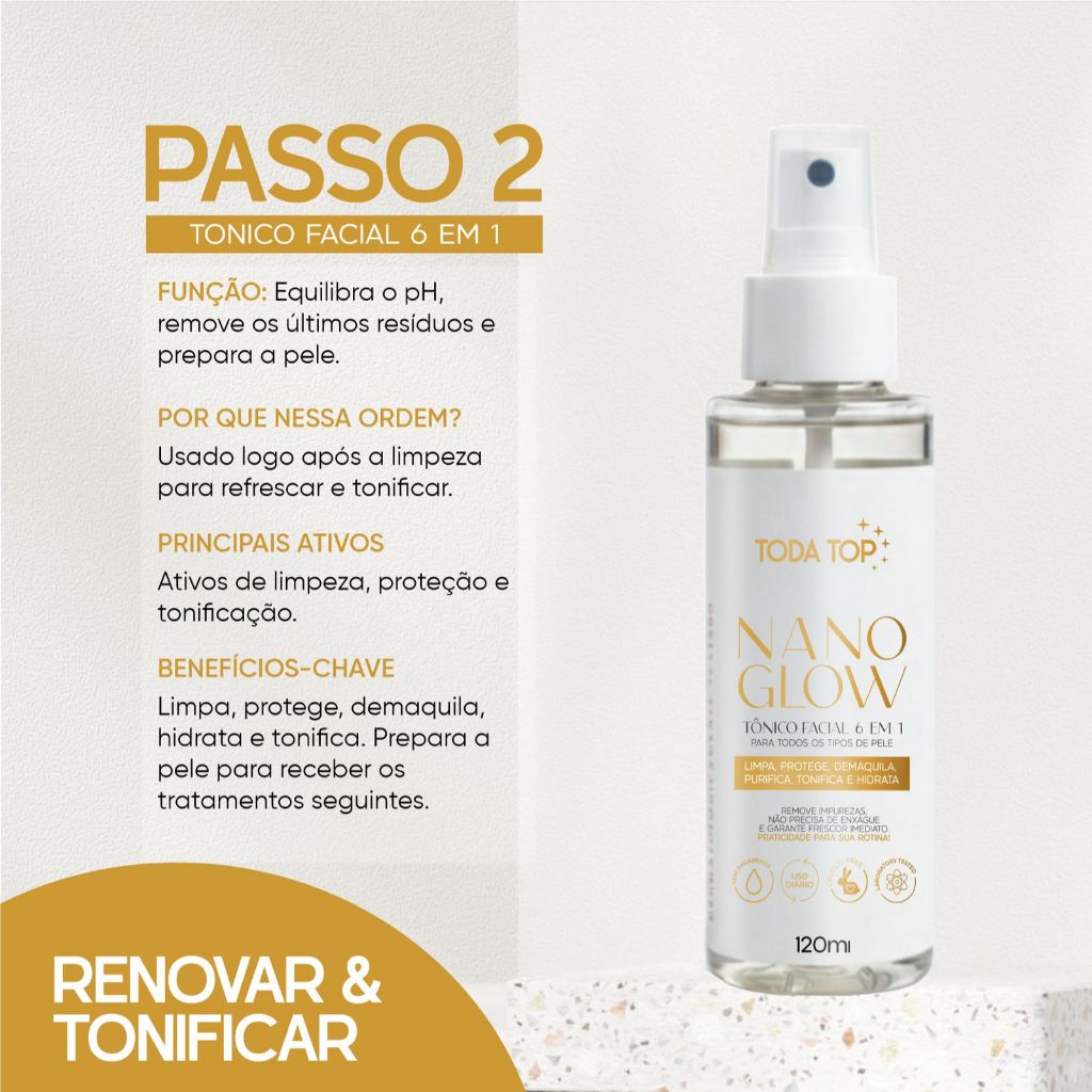 Kit 4 Produtos Clareador Skin Care - Sérum Facial Hidratante antissolar Cleasing Gel e Tônico Facial — imagem 2 de 2