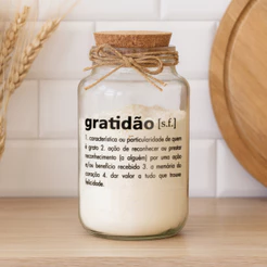 Pote de Vidro Hermético 750ml com Tampa de Rolha para Temperos Biscoitos Artesanato