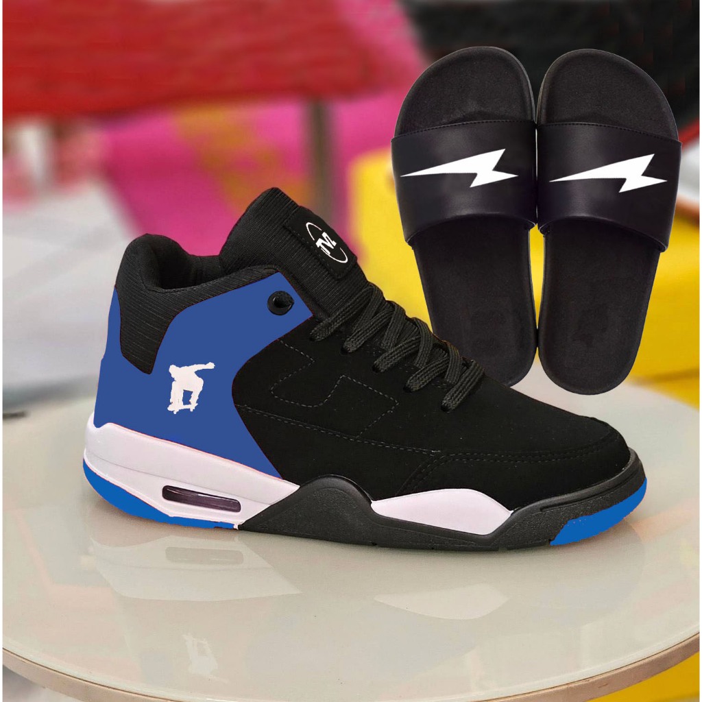 Tenis masculino basquete 4 street estilo conforto + chinelo