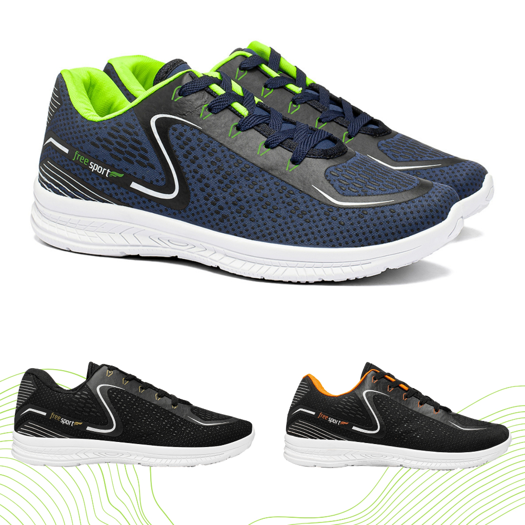 Kit Tênis Masculino Esportivo Conforto Flexível