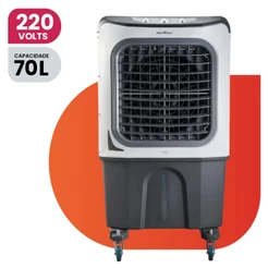Climatizador de Ar Portátil Britânia BCL70 70L 4 em 1 com Rodas e Oscilar 220V