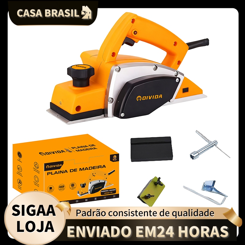 Plainadora elétrica OIVIDA - Planeje madeira com rapidez e precisão.