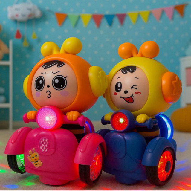 Robô Abelha Musical Moto Brinquedo Interativo Som Luzes Movimento Bee Dancing Toy