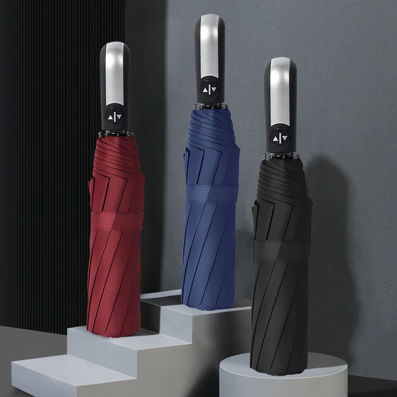 Guarda Chuva Sombrinha Masculina Feminina Grande Automático Abre e Fecha Reforçado Contra Vento Cabe na Bolsa Executivo