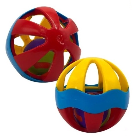 Bolinha Chocalho Colorida Infantil