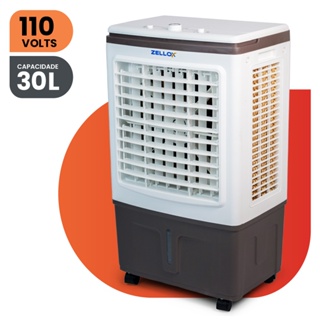 Climatizador De Ar Portátil Zellox ZLX-30A 4 em 1 Branco Umidificador Purificador Ventilador - 110V em Oferta na Shopee