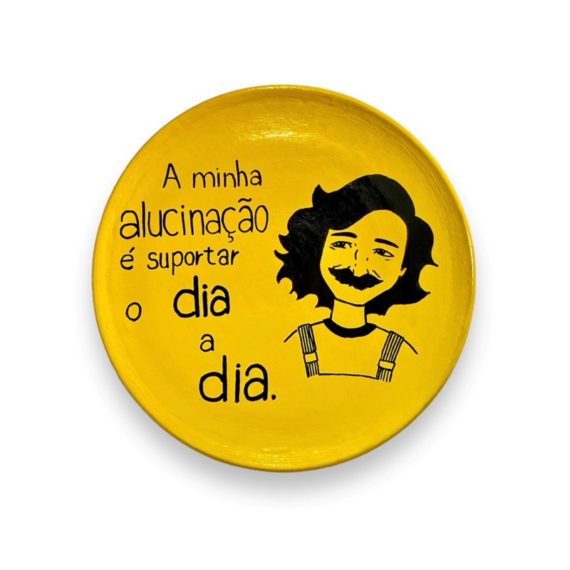 Prato Decorativo Belchior com suporte para pendurar