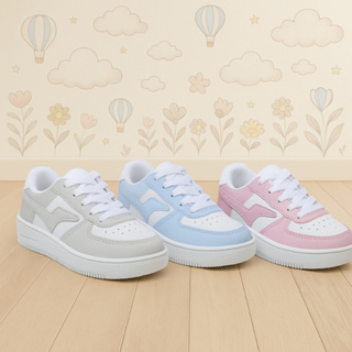 Kit Econômico 3 Pares de Tênis Infantil | Conforto e Versatilidade para os Pequenos em Oferta na Shopee