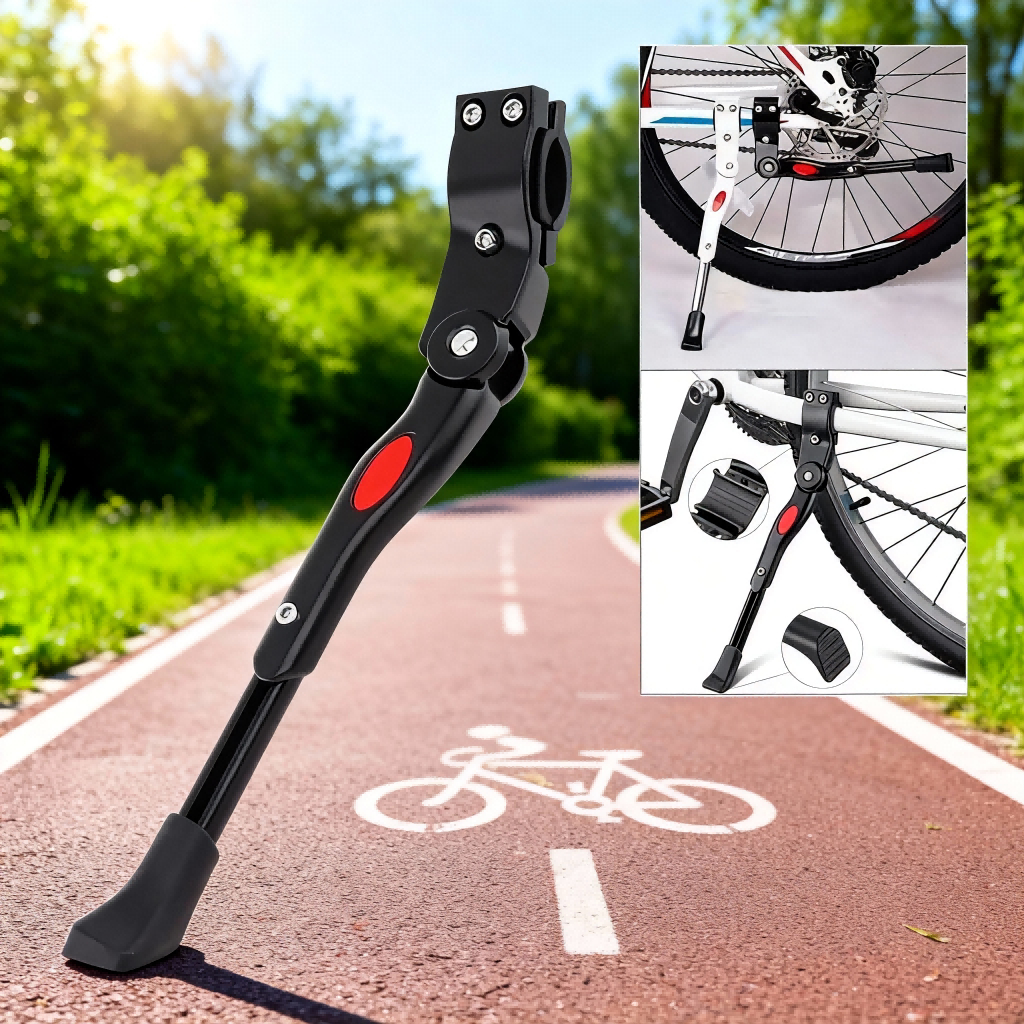 Descanso Lateral Pezinho Alumínio Para Bike Bicicleta Regulavel Emborrachado Com Apoio Aluminio em Oferta na Shopee