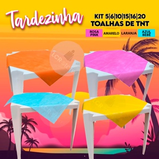 Toalhas de Mesa TNT Festa Infantil Cores Vivas Cobre Mancha TNT 70x70 | Kit 11 Tardezinha em Oferta na Shopee