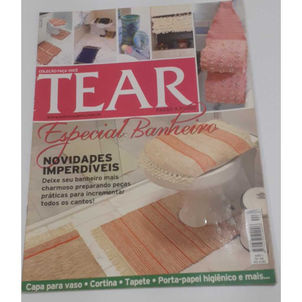 Revista Tear Banheiro Tapetes Capas Decoração 21500