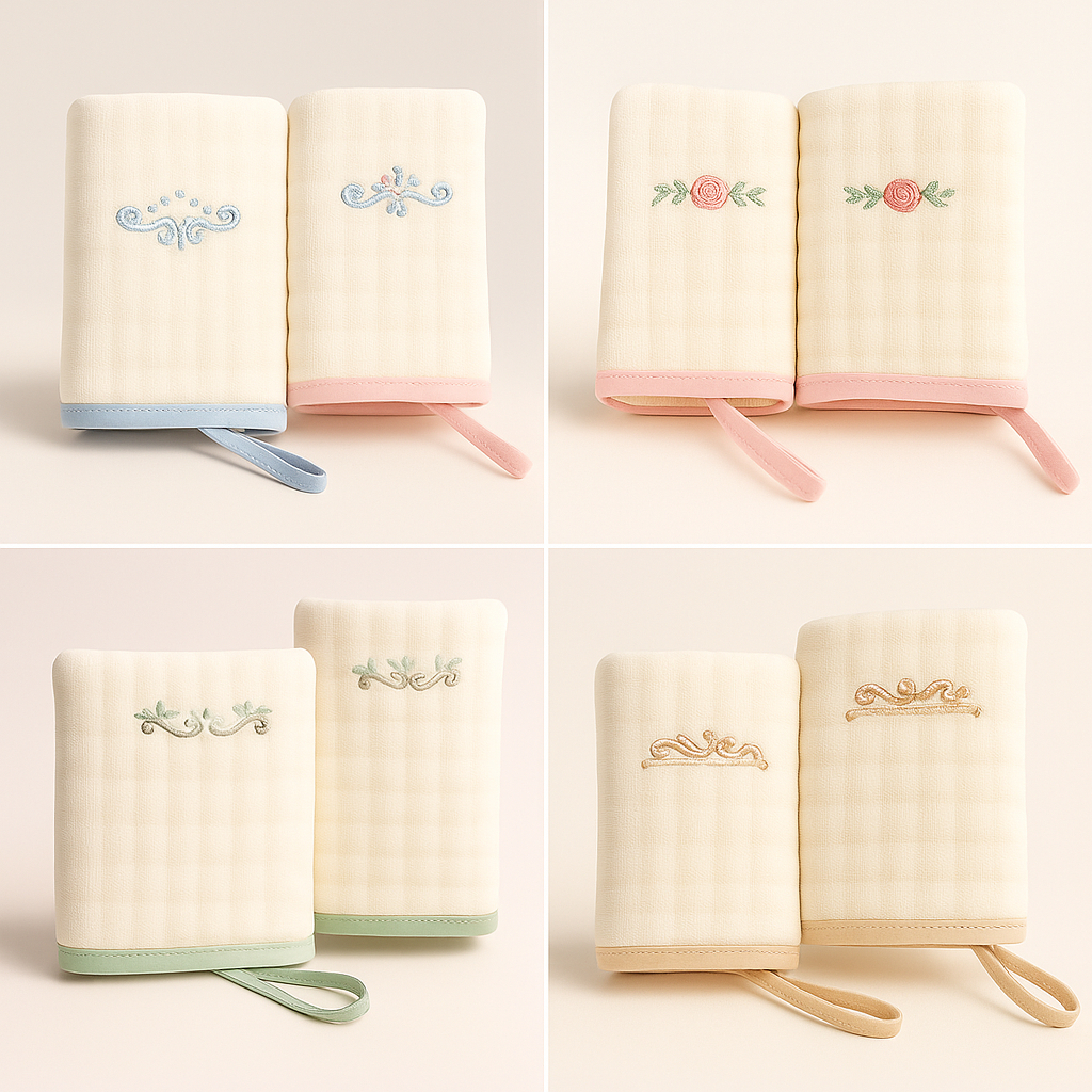 Fralda de Boca Bebê com 2 unidades 20x40cm 100% Algodão com 3 camadas Coleção Nature Envio Imediato