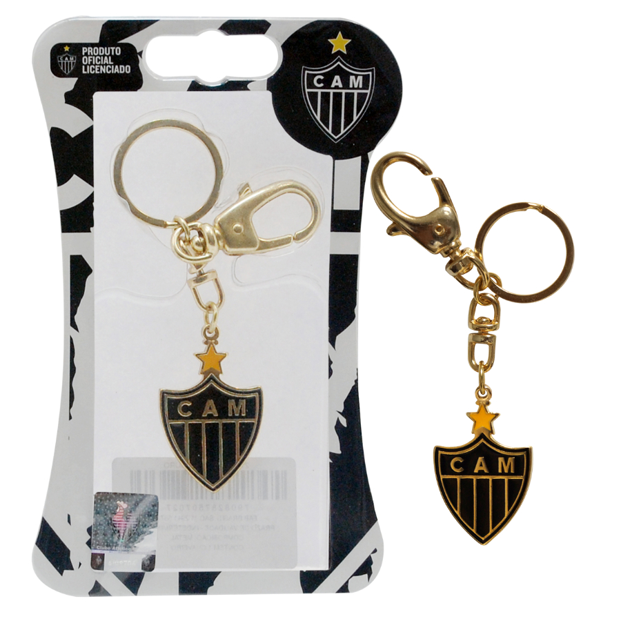 Chaveiro Oficial Atlético Mg Galo Escudo Coleção Times