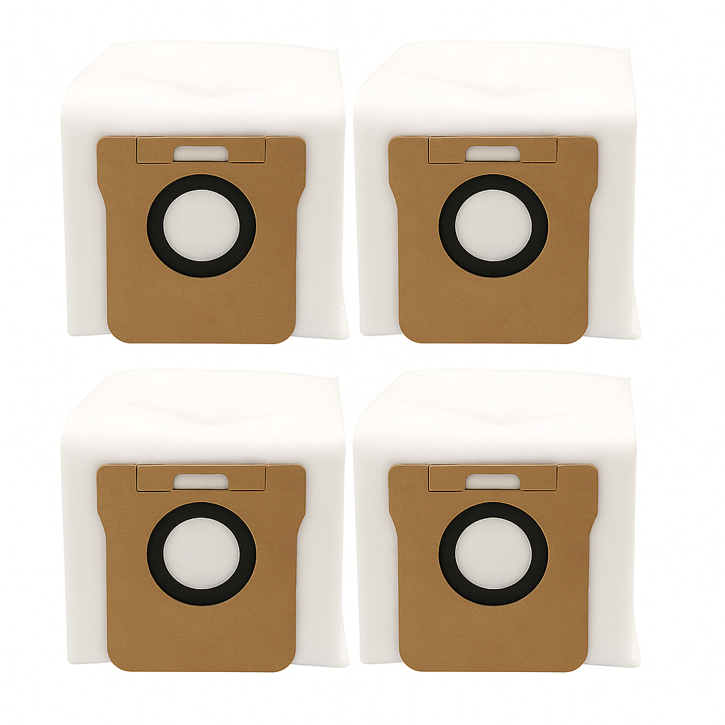 KIT 4 Sacos Coletor pó BAG Compatível Xiaomi X10 X10+ X20 X20+ X20 Plus S10+ S20+ Dreame L10 Ultra L10s Ultra L20 Ultra