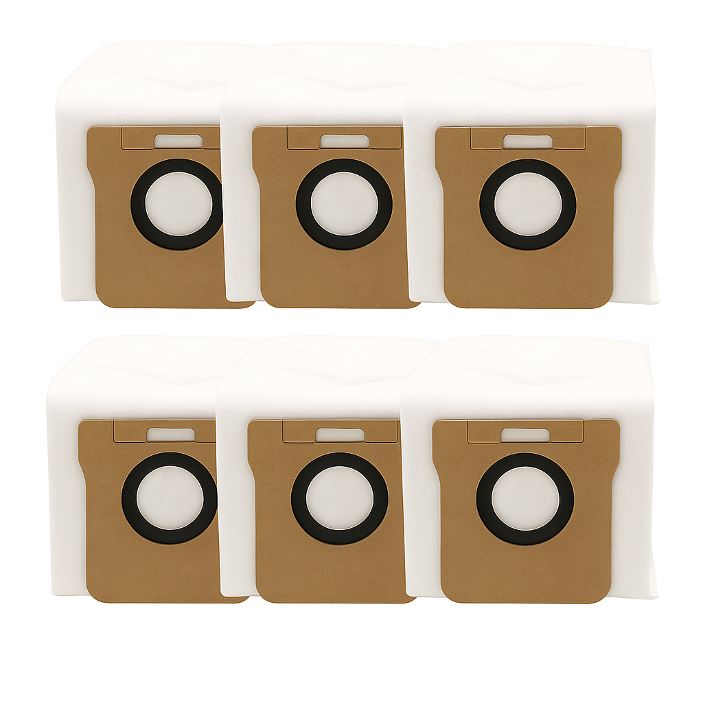 KIT 6 Sacos Coletor pó BAG Compatível Xiaomi X10 X10+ X20 X20+ X20 Plus S10+ S20+ Dreame L10 Ultra L10s Ultra L20 Ultra