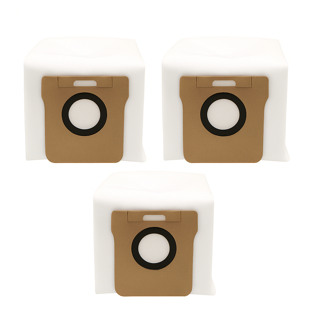 KIT 3 Sacos Coletor pó BAG Compatível Xiaomi X10 X10+ X20 X20+ X20 Plus S10+ S20+ Dreame L10 Ultra L10s Ultra L20 Ultra