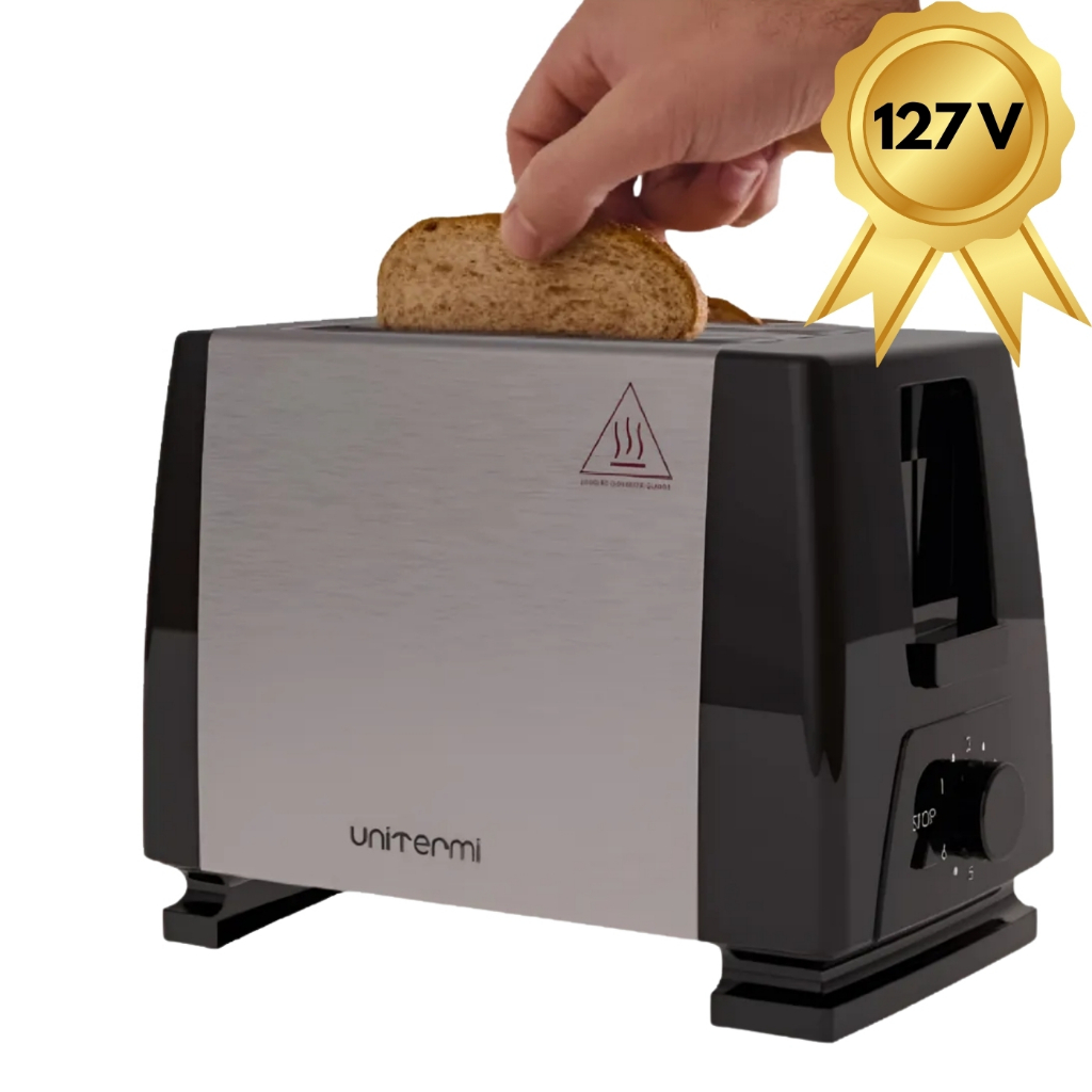 Torradeira Elétrica 650w Inox Duas Fatias Unitermi